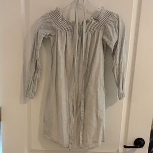 Express Black and White Striped Dress